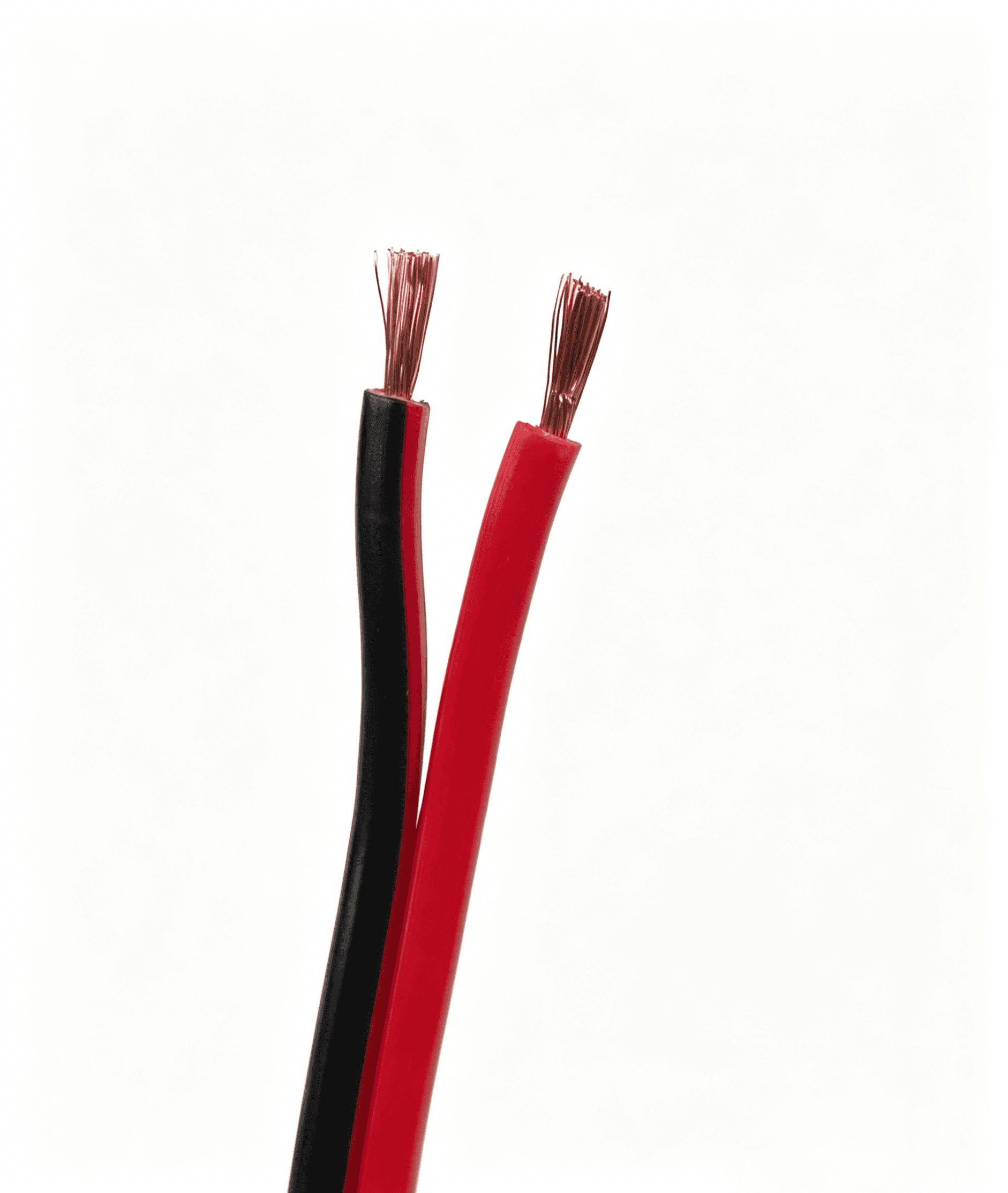 Shibei RVB red-and-black parallel cable family image. Final size and packaging are confirmed in the quotation.