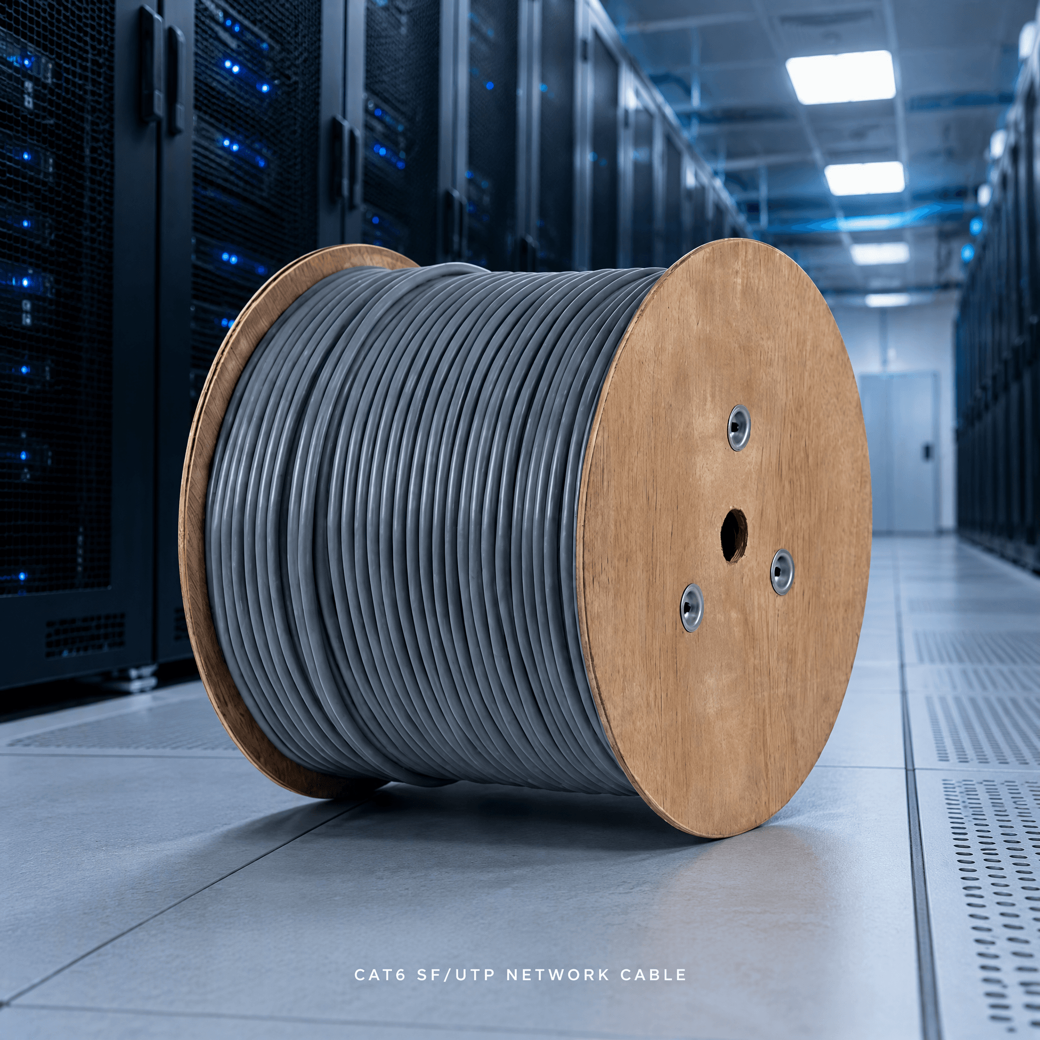 Shibei CAT6 S/FTP cable family reel. Final conductor, shield construction, length and packaging are confirmed in the quotation.