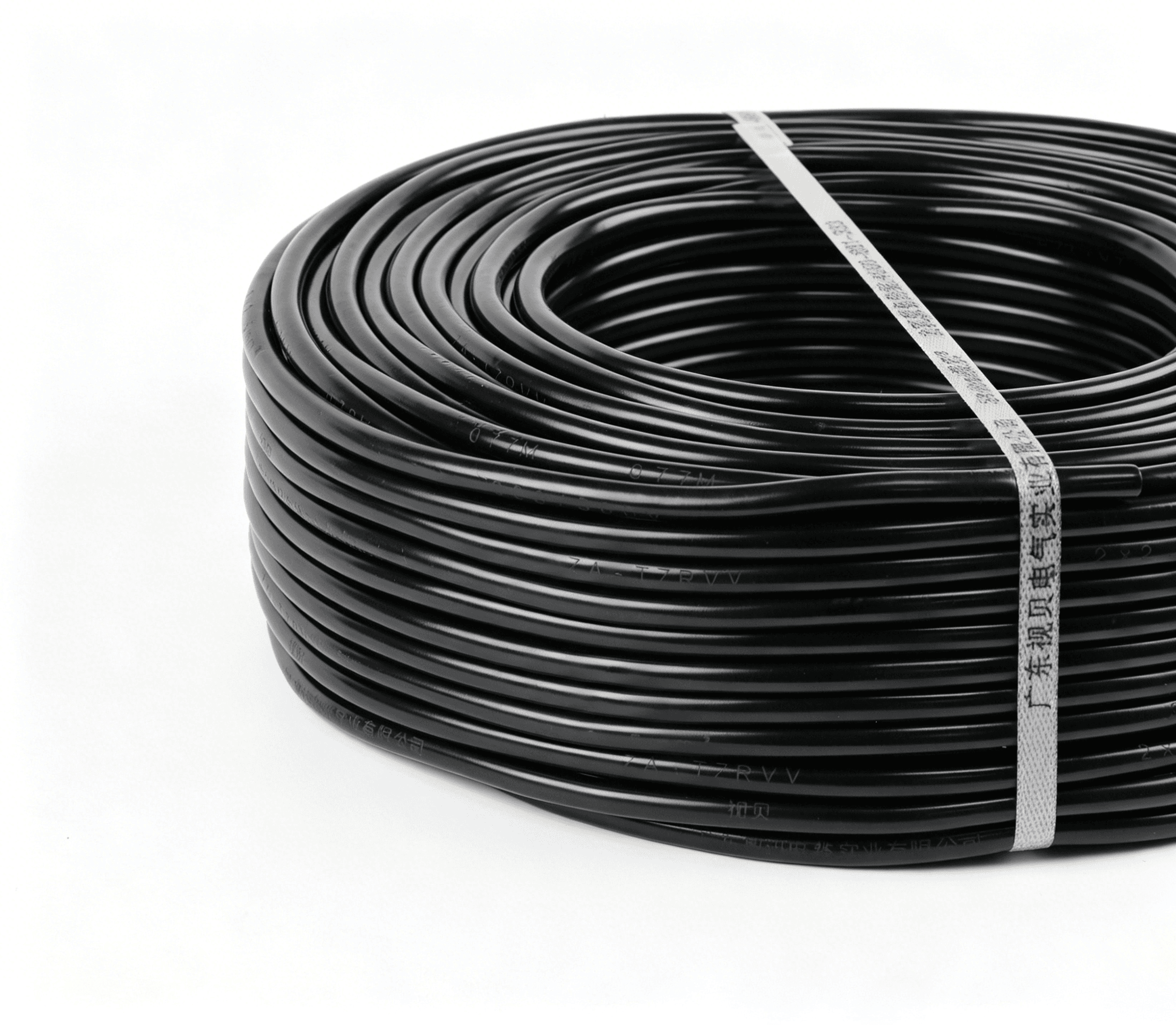 Shibei RVV sheathed cable family coil. Final core count, size and color are confirmed in the quotation.