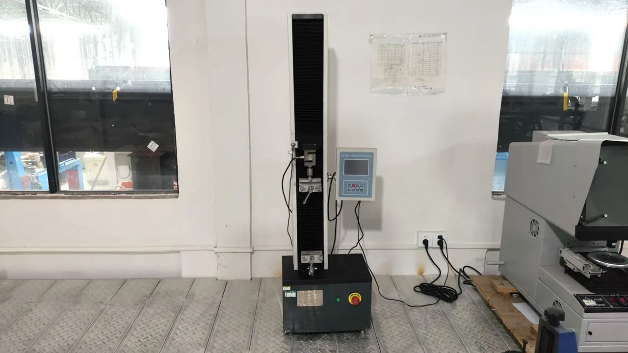 Tensile testing machine in the quality-control room